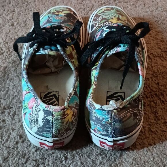 VANS Authentic Mash Up Floral Print Womens Size 6.5 PRE-OWNED RARE PRINT - Picture 4 of 6
